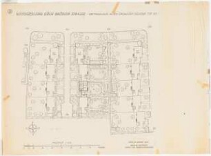 Gartenanlage Brühler Straße (Wohnungen für Belgische Besatzungsangehörige), Köln: Gartenanlagen an den Einfamilienhäusern Typ XK: Grundriss 1:200