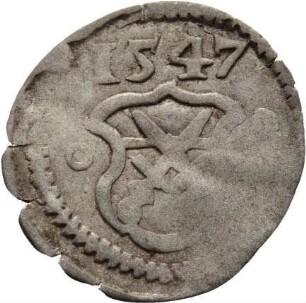 Münze, Pfennig, 1547