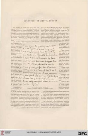 Chronique de l'hotel Drouot