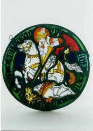 Bleiglasfenster (Heiliger Georg)