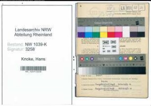 Entnazifizierung Hans Knoke , geb. 20.10.1908 (Beamter)
