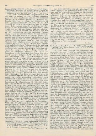 387-388 [Rezension] Devaranne, Theodor, Chinas Volksreligion