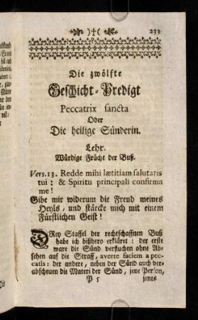 233-246, Die zwoelfte Geschicht-Predigt