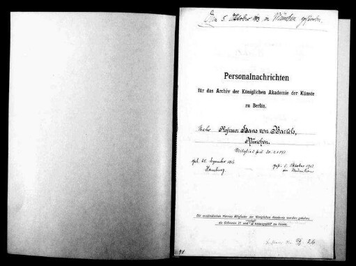 Bartels, Hans (Johann) Nicolaus Heinrich von - Maler 1893 - Januar - 20