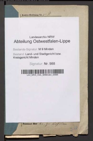 Sonstige: Behren, Johann von:
