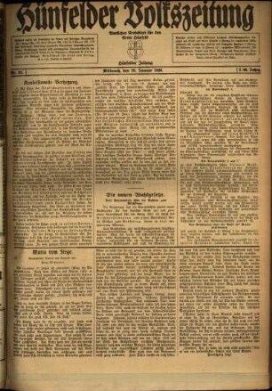 Ausgabe vom Mittwoch, den 28. Januar 1920.