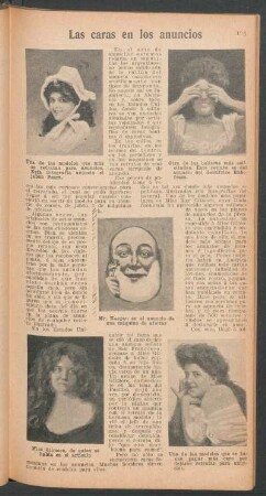 Las caras en los anuncios