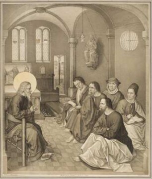 Hl. Johannes der Evangelist, umgeben von seinen Schülern