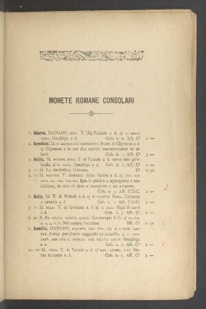 Monete romane consolari
