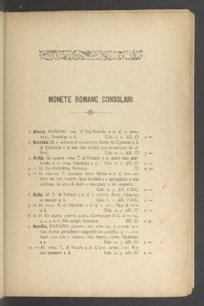 Monete romane consolari