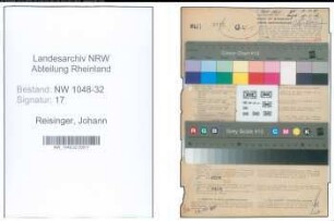 Entnazifizierung Johann Reisinger , geb. 10.10.1898 (Fahrer)