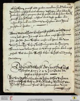 Thurgauer Landerbrecht, 1542