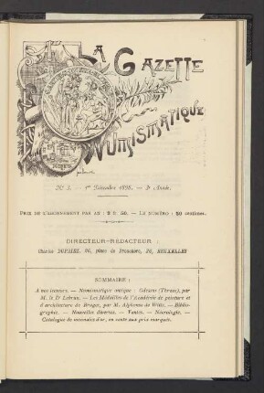 N° 3. — 1er Décembre 1898. — 3e Année