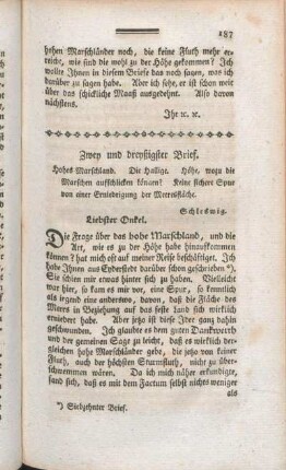 Zwey und dreyßigster Brief.
