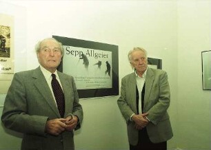 Freiburg im Breisgau: Fredy Stober und Manfred Kranz auf der Sepp-Allgeier-Ausstellung auf dem Feldberg
