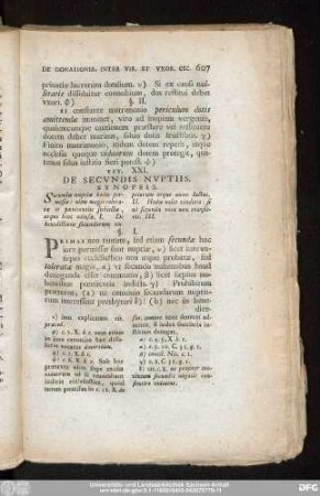 Tit. XXI. De Secundus Nuptiis.