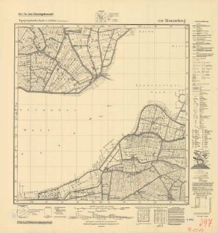1519 (alte Nr.: 297) Simonsberg, Topographische Karte 1:25000 (4-cm - Karte)