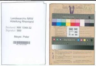 Entnazifizierung Peter Meyer , geb. 30.09.1895 (Beamter)