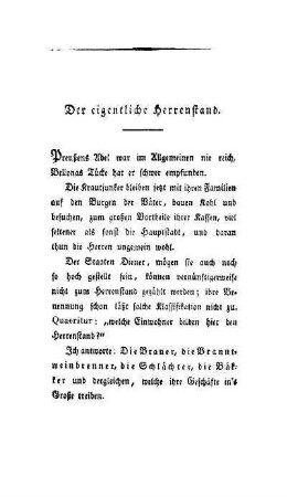 Der eigentliche Herrenstand