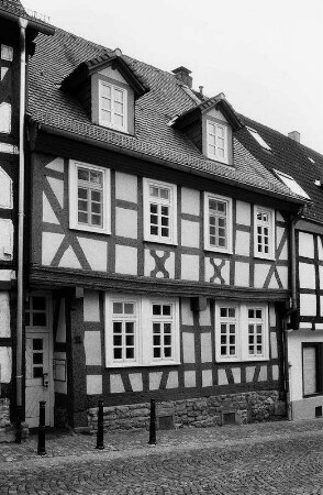 Wohnhaus, Fachwerk; Gelnhausen, Obere Haitzer Gasse 11