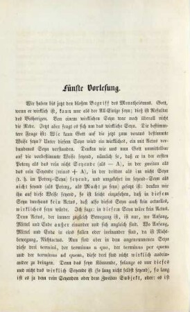 Fünfte Vorlesung