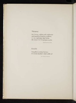 Warnung - Einsicht