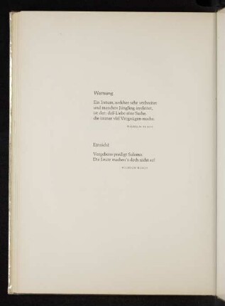 Warnung - Einsicht