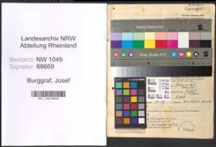 Entnazifizierung Josef Burggraf , geb. 13.04.1894 (Spediteur)