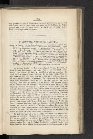 Einundzwanzigstes Capitel.