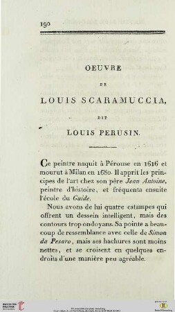 Oeuvre de Louis Scaramuccia, dit Louis Perusin