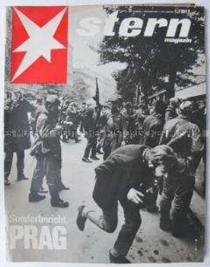 Wochenzeitschrift "stern" u.a. zur Lage in Prag nach der Besetzung durch Truppen des Warschauer Vertrages