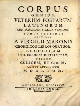 Li Quattro Libri Della Georgica Di Virgilio