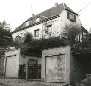 Cossebaude, Weinbergstraße 40/42. Wohnsiedlung einer Baugemeinschaft. Doppelwohnhaus (um 1920?)