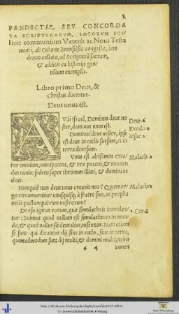 Liber Primus – Liber Quintus