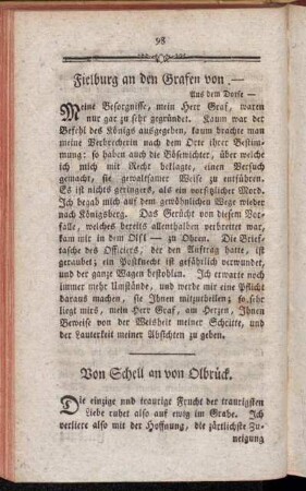 Von Schell an von Olbrück.