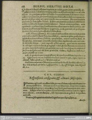 Cap. CLXXXII. Responsionis consignatio, & actuarii subscriptio