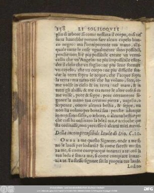 Della incomprensibile laude di Dio. C. 10.