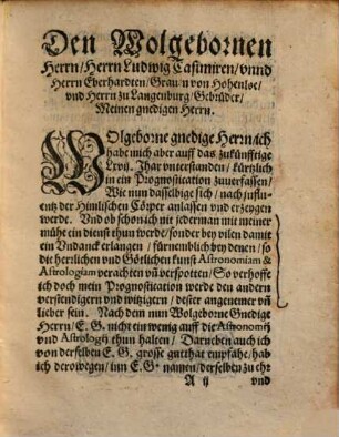 Practica, Auff das M.D.LXVII. Jar : Durch M. Sebastianum Brelochsen, Aus dem lauffe der Gestirn, auffs kürzest zusamen getragen, vnd beschriben