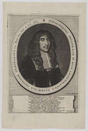 Bildnis des Gothofredus Stösser