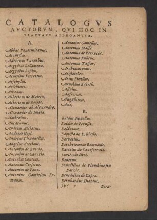 Catalogus Auctorum ...