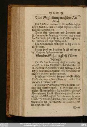 Von Begleitung nach der Audientz.