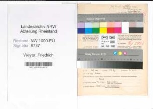 Entnazifizierung Friedrich Weyer, geb. 03.03.1905 (Kaufm.Angest.)