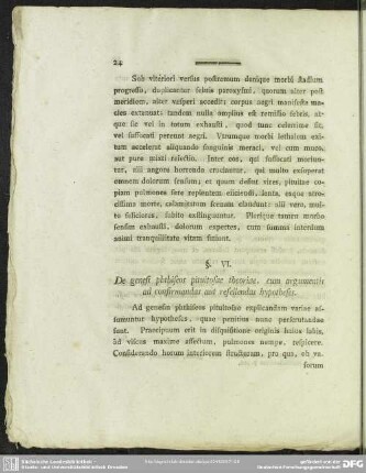 §. VI. De genesi phthiseos pituitosae theoriae, cum argumentis ad confirmandas aut refellendas hypotheses
