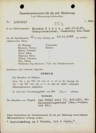 Schur, Wilhelm
