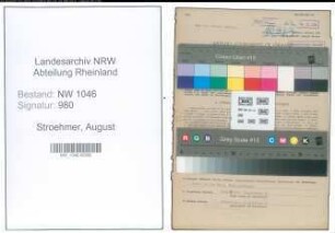 Entnazifizierung August Stroehmer , geb. 10.06.1882 (Lehrer)