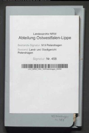 Alphabetisches Verzeichnis der Grundstückseigentümer in den Katastergemeinden Döhren, Neuenknick, Windheim, Rosenhagen, Ilvese u.a.m.