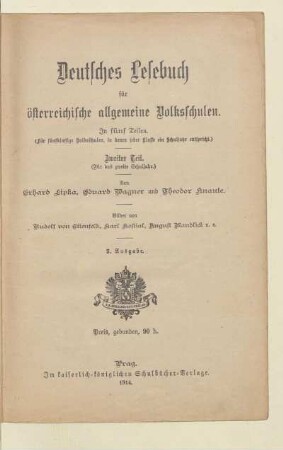 Teil 2: (Für das zweite Schuljahr)