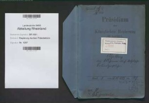 Abhaltung von Missionen durch katholische Ordensgeistliche. Generalia. Bd. 1