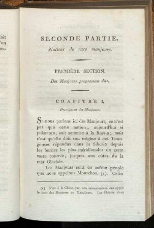 Première section