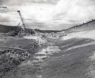 Bau Schleuse Petershagen/Mittelweser